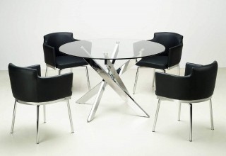 Black Grey White or Red Comfortable Swivel Dining Room Chairs