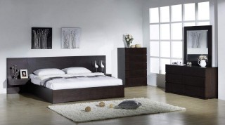 Elegant Quality Modern Bedroom Sets with Extra Long Headboard