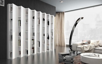 Modern Tall White Wall Unit and Entertainment Center Modern Tall White Wall Unit and Entertainment Center