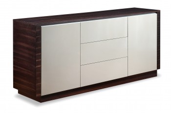 Grey with Walnut Doors Dining Room Buffet Server Grey with Walnut Doors Dining Room Buffet Server