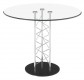 Chardonnay Dining Table with Black Painted Steel Base