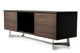 Modern Dark Aged Oak TV Stand