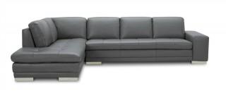 Contemporary Full Italian Leather Sectionals