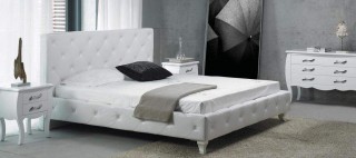 Stylish Leather Elite Platform Bed