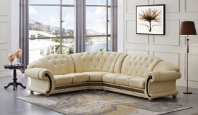 Baroque Style Sectional Set with Button Tufted Seats