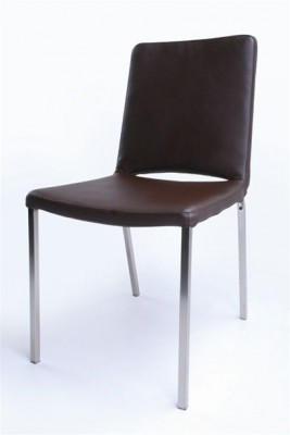 Brown Dining Chair with Soft Padded Seating