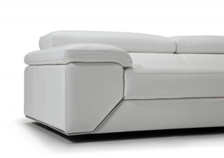 Graceful All Italian Leather Sectional Sofa