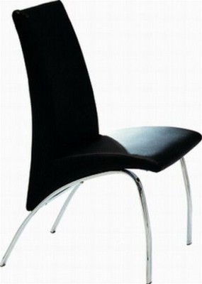 Hans Contemporary Dining Chair with Stainless Steel Base