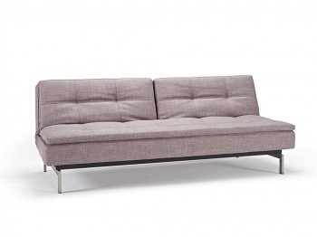 Grey Contemporary Fabric Upholstered Sofa Bed with Optional Chair