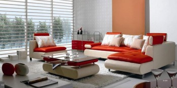 Adjustable Advanced Designer Half Italian Sectional with Pillows Adjustable Advanced Designer Half Italian Sectional with Pillows