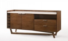 Marble and Walnut Buffet for Living Room Marble and Walnut Buffet for Living Room