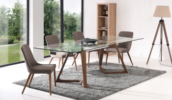 Contemporary Style Wooden Complete Dining Room Sets