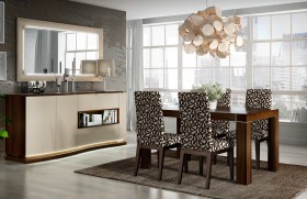Extendable Wooden Made in Spain Modern Dining Room