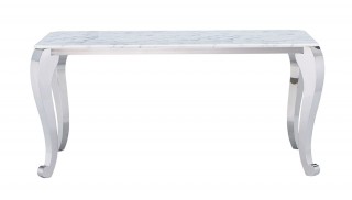 Luxurious Rectangular Marble Leather 5 pc Kitchen Set Contemporary Style