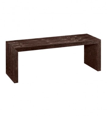 Madera Smith Double Bench with Chocolate Veneer Seat