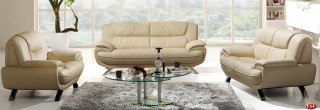 Stylish Living Room Sofa with Decorative Stitching