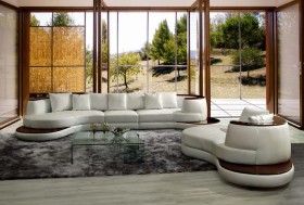 Advanced Adjustable Furniture Italian Leather Upholstery