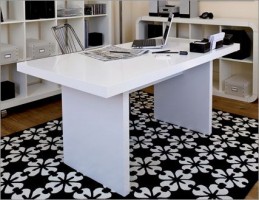 Multi Contemporary Style 63 Dining Table in Pure White