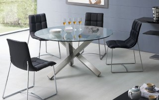 Stylish Black Stitched Dining Chairs