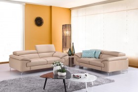 Top-Grain Leather Living Room Set