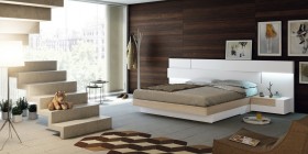 Lacquered Made in Spain Quality High End Platform Bed