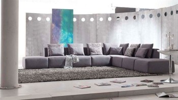 Elite Designer Microfiber Sectional