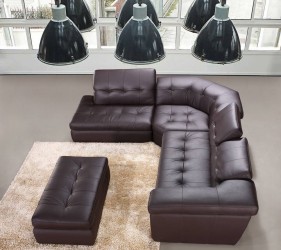 Exclusive Leather Upholstery Corner L-shape Sofa