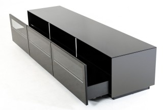 Modern Black Matte TV Stand