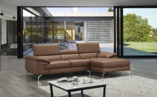 Overnice Quality Leather L-shape Sectional