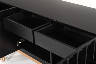 Modern Black and Rosegold Buffet for Dining Room