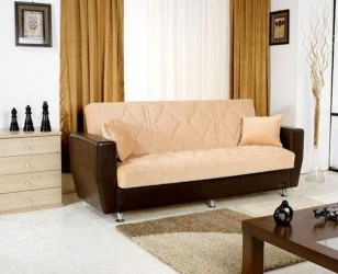 Dilan Dual Colored Fabric Sofa Set with Storage