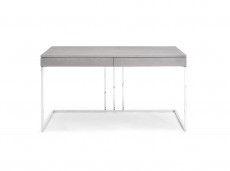 Elite Gray Oak Desk with Stainless Steel Base Elite Gray Oak Desk with Stainless Steel Base