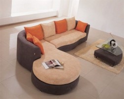 High-class Microfiber Corner Sectional Sofa
