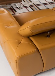 Luxury Italian Top Grain Leather Sectional Sofa