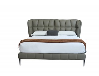Elegant Leather High End Platform Bed