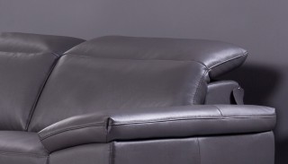 Contemporary Top-Grain Leather Living Room Set