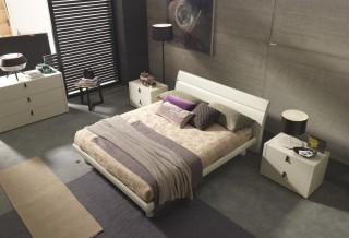 Made in Italy Wood Design Bedroom Furniture with Optional Storage System