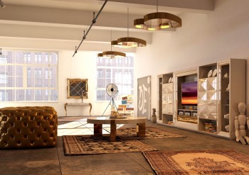 Spacious and Elegant White High Gloss Entertainment Wall Unit Spacious and Elegant White High Gloss Entertainment Wall Unit