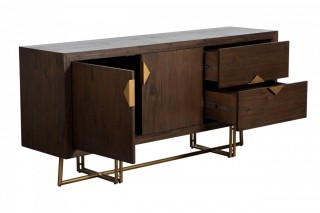 Mid-century Acacia Buffet for Dining Room