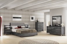 Made in Italy Leather Platform Bedroom Sets with Extra Storage Made in Italy Leather Platform Bedroom Sets with Extra Storage