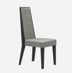 Elegant Five Piece Dining Set with Black Leatherette Chairs