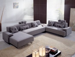 Luxurious Colorful Microfiber Sectional
