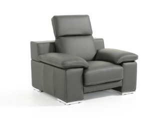 Made in Italy Full Leather Panther Black Sofa Set