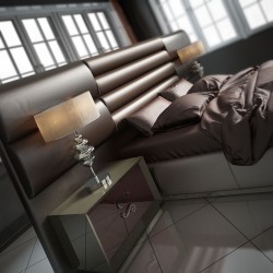 Refined Wood High End Modern Furniture feat Full Tufted Upholstery