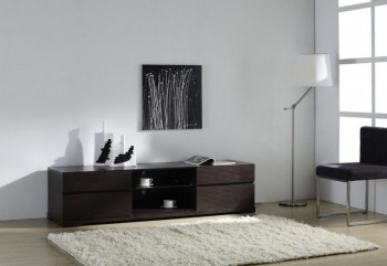 Four-Drawer TV Stand with Soft-Close Tracks and a Shelf Four-Drawer TV Stand with Soft-Close Tracks and a Shelf