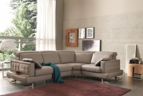 Advanced Adjustable Designer All Leather Sectional