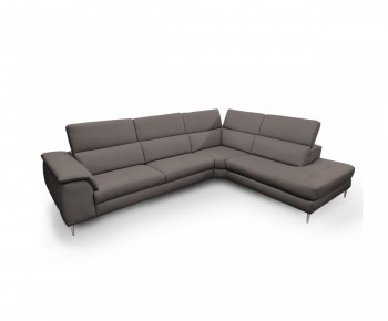 Luxury Full Leather Sectional with Chaise