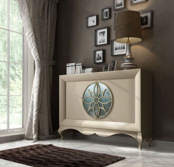 Light Beige Matte or Metallic 2 Doors Buffet