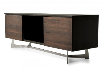 Beautiful Dark Oil Stained Solid Aged Oak TV Stand