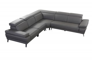 Unique Leather Corner Sectional Sofa